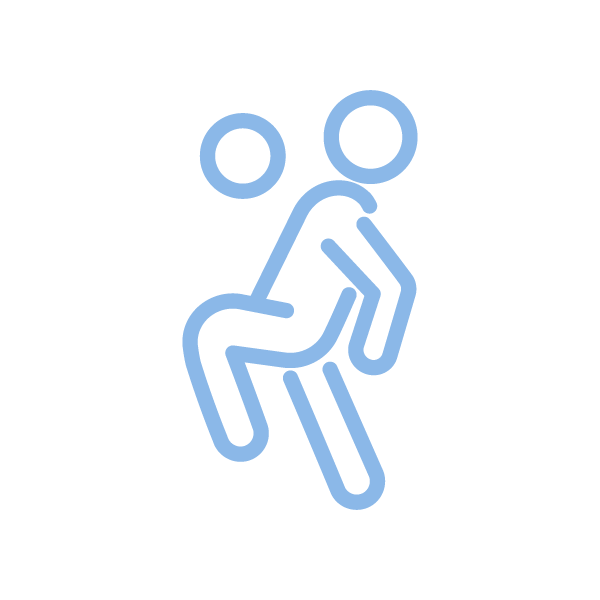 Ball control skill icon for youth soccer training