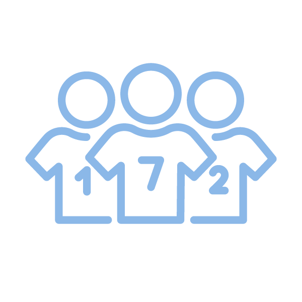 Small sided games icon for youth soccer training