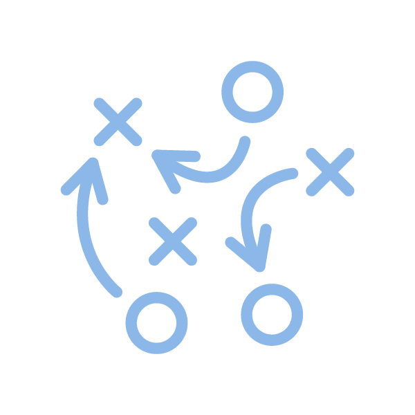 Teamwork skills icon for youth soccer development